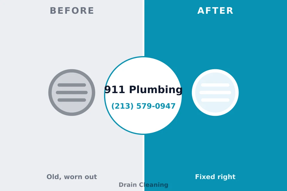 Before and after: plumbing repair Bull Run, VA